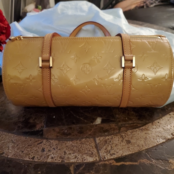 Louis Vuitton Vernis monogram Yellow Brown Bedford Bag with $30 COA - Picture 6 of 15